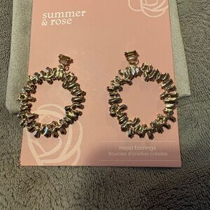 Summer & Rose Gold Hoop Earrings